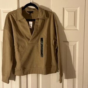 Banana Republic Beige Collared Sweater